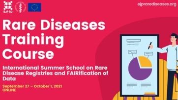 The International Summer School on Rare Disease Registries and FAIRification call is opened until 11th July 2021!