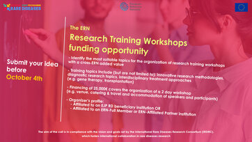 The European Joint Programme on Rare Diseases has launched the ERN Research Training Workshops!
